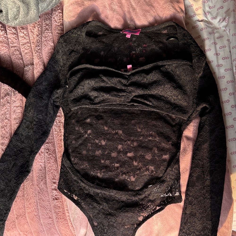 Edikted Black Lace Bodysuit